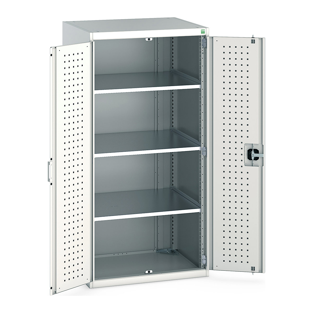 Bott Cubio Cupboard with Perfo Lined Doors