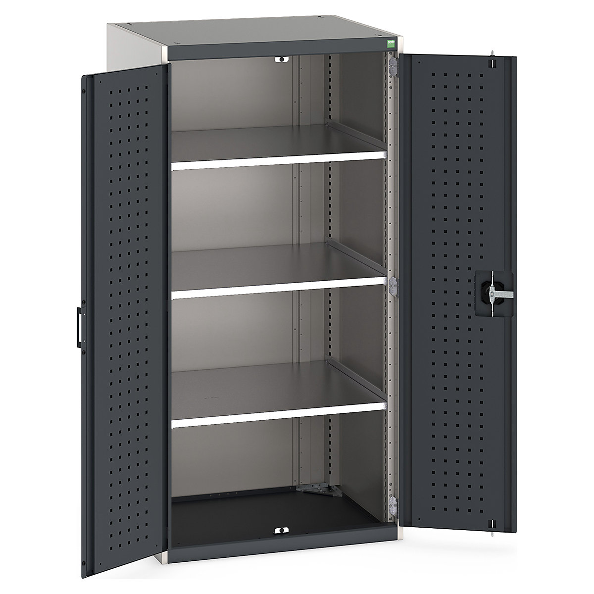 Bott Cubio Cupboard with Perfo Lined Doors
