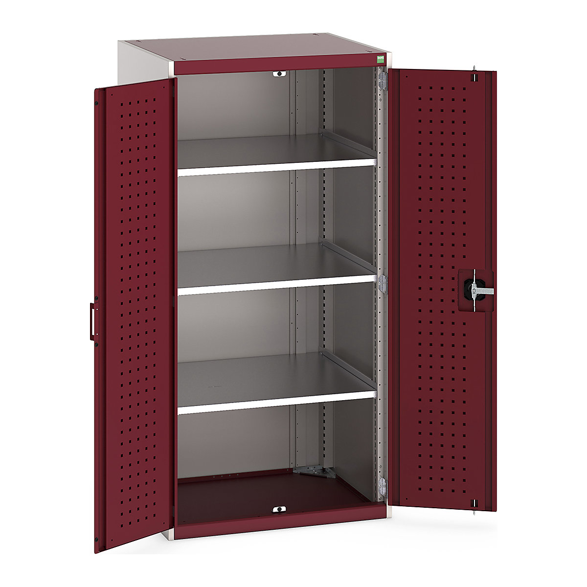 Bott Cubio Cupboard with Perfo Lined Doors