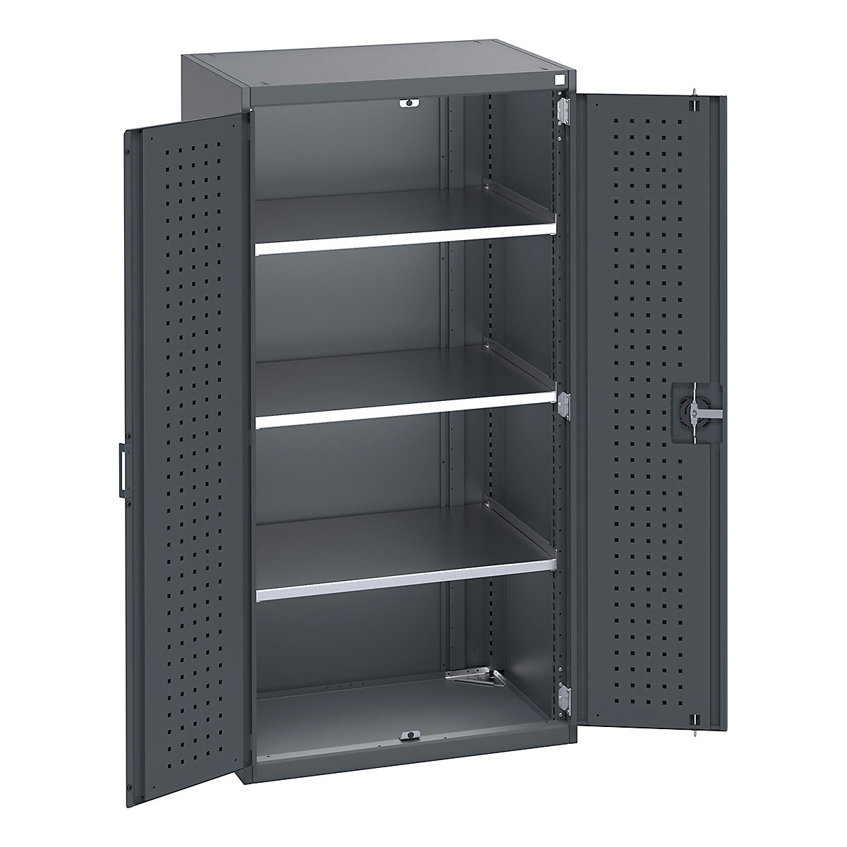 Bott Cubio Cupboard with Perfo Lined Doors