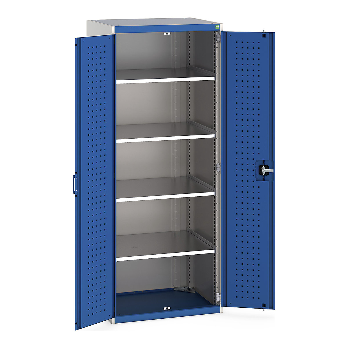 Bott Cubio Cupboard with Perfo Lined Doors