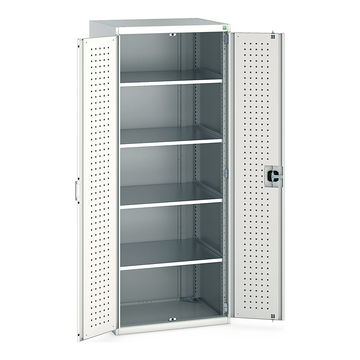 Bott Cubio Cupboard with Perfo Lined Doors