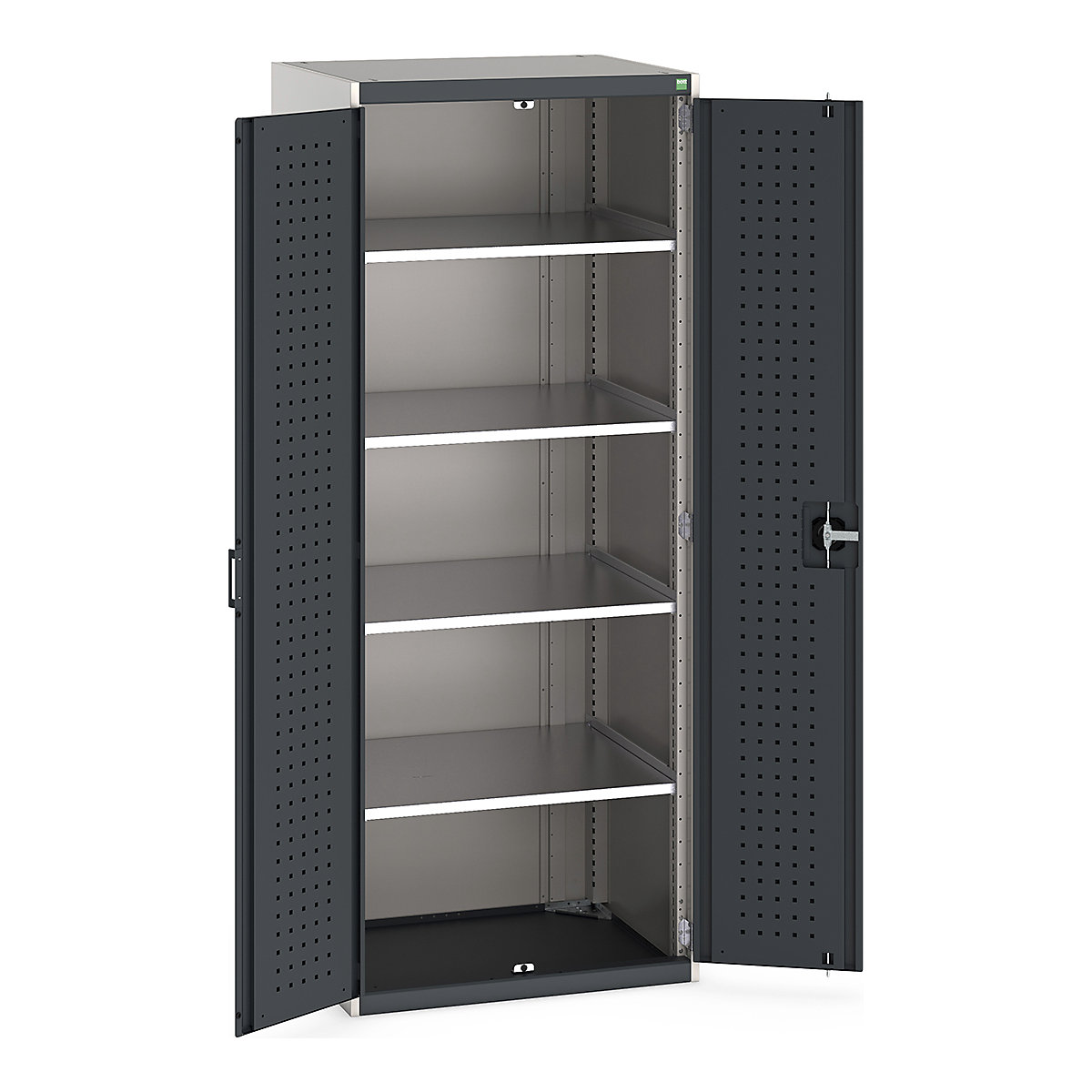 Bott Cubio Cupboard with Perfo Lined Doors