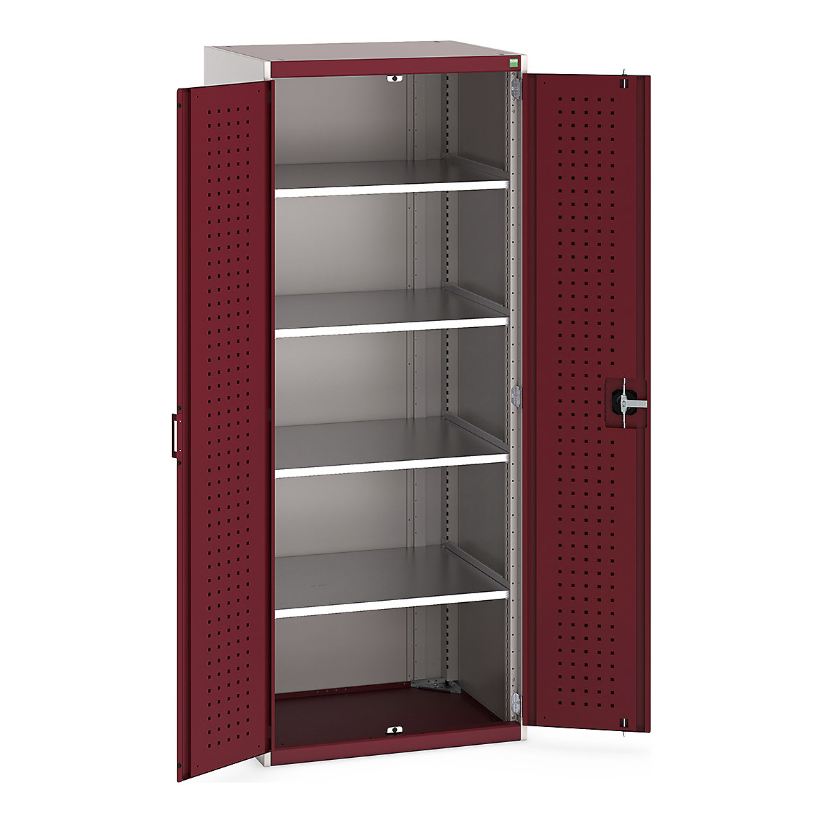 Bott Cubio Cupboard with Perfo Lined Doors
