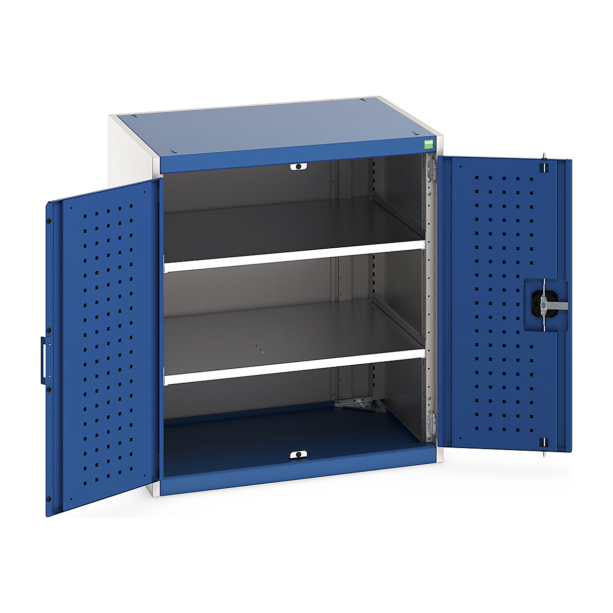 Bott Cubio Cupboard with Perfo Lined Doors