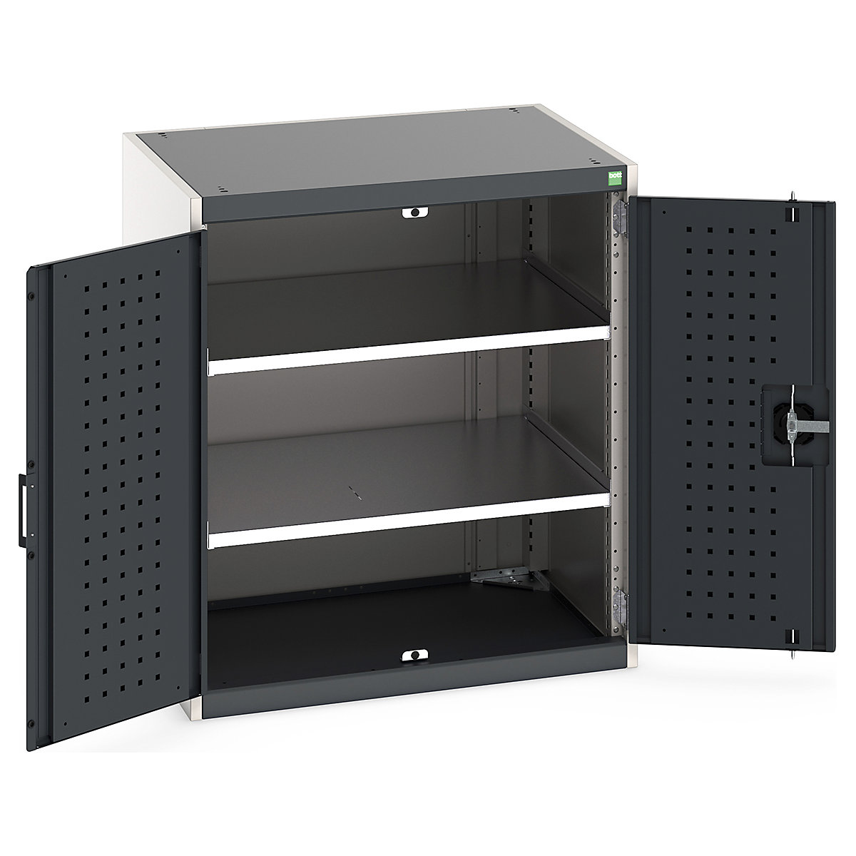Bott Cubio Cupboard with Perfo Lined Doors