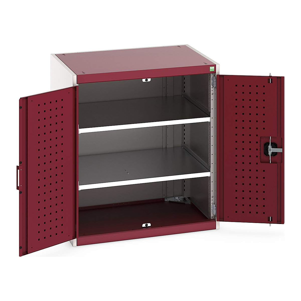 Bott Cubio Cupboard with Perfo Lined Doors