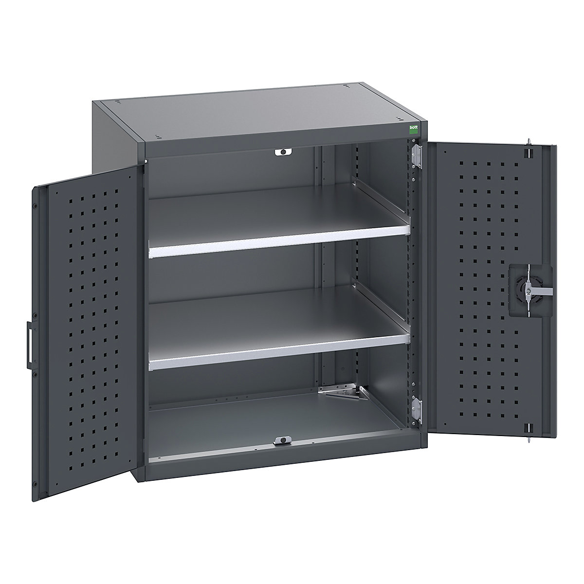 Bott Cubio Cupboard with Perfo Lined Doors