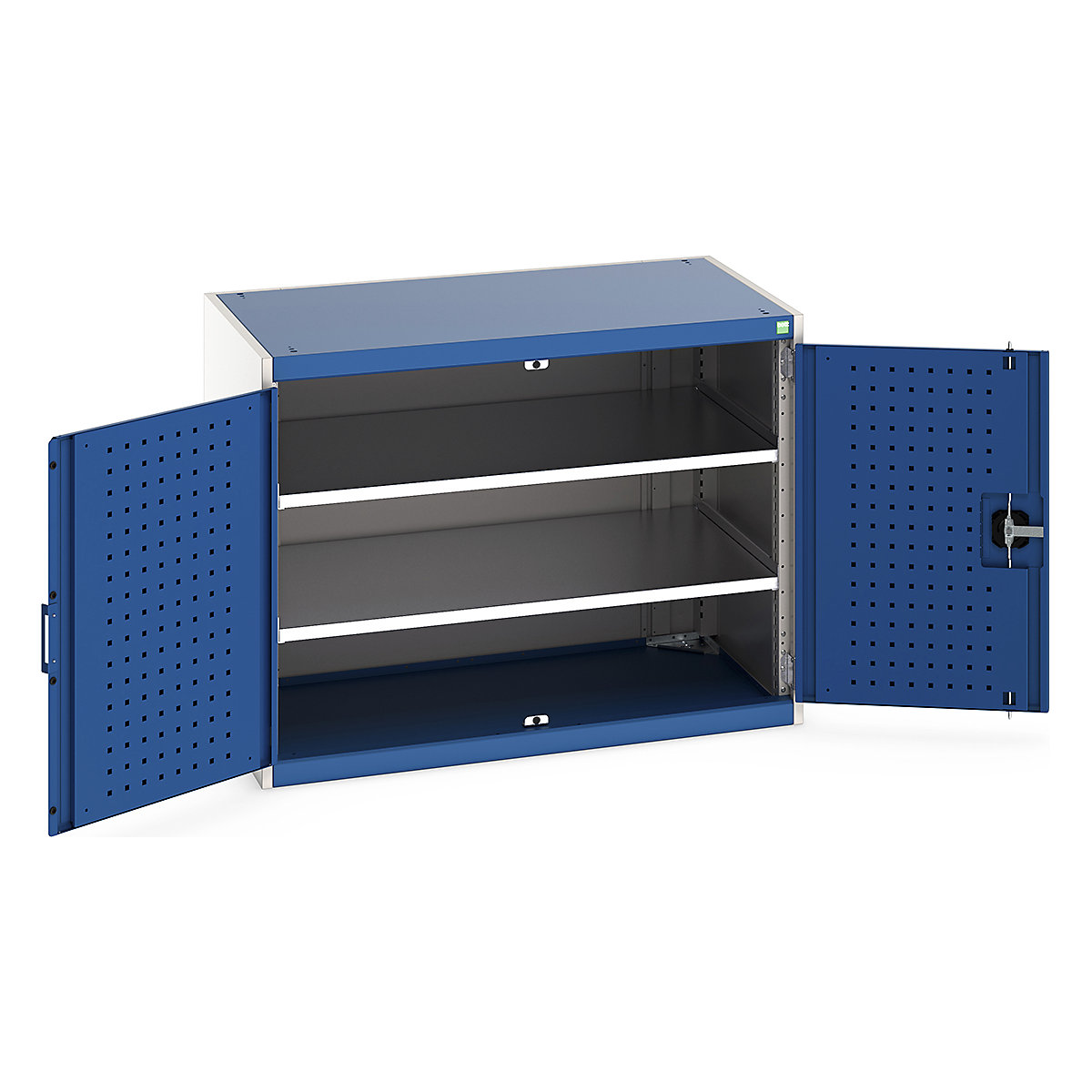 Bott Cubio Cupboard with Perfo Lined Doors