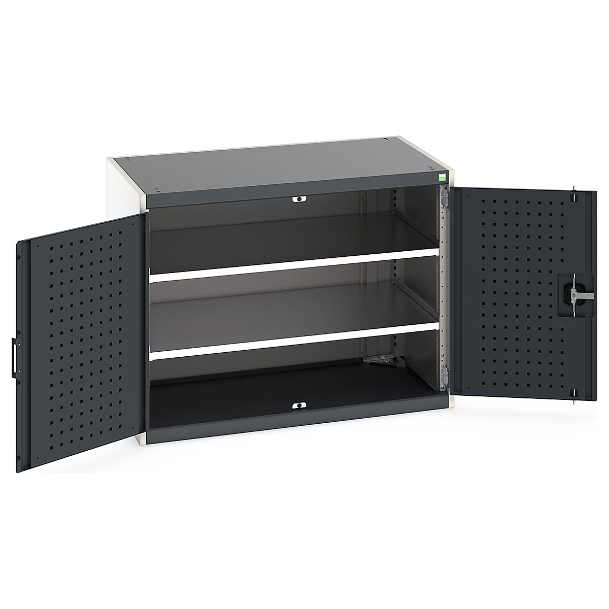 Bott Cubio Cupboard with Perfo Lined Doors