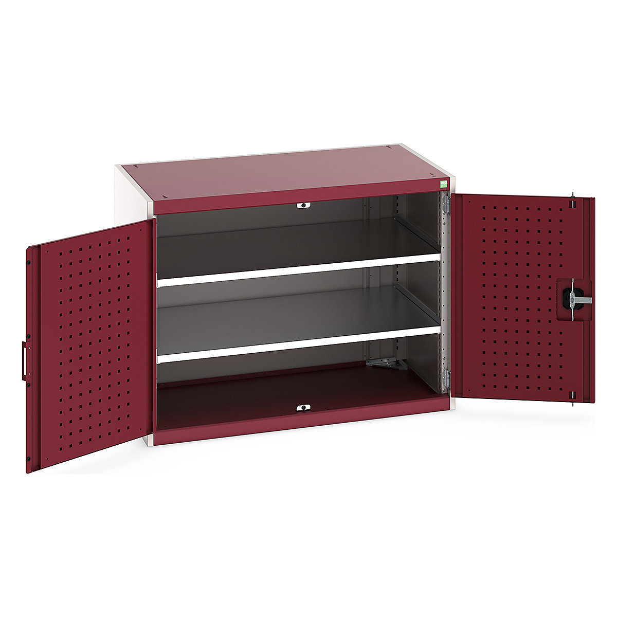 Bott Cubio Cupboard with Perfo Lined Doors