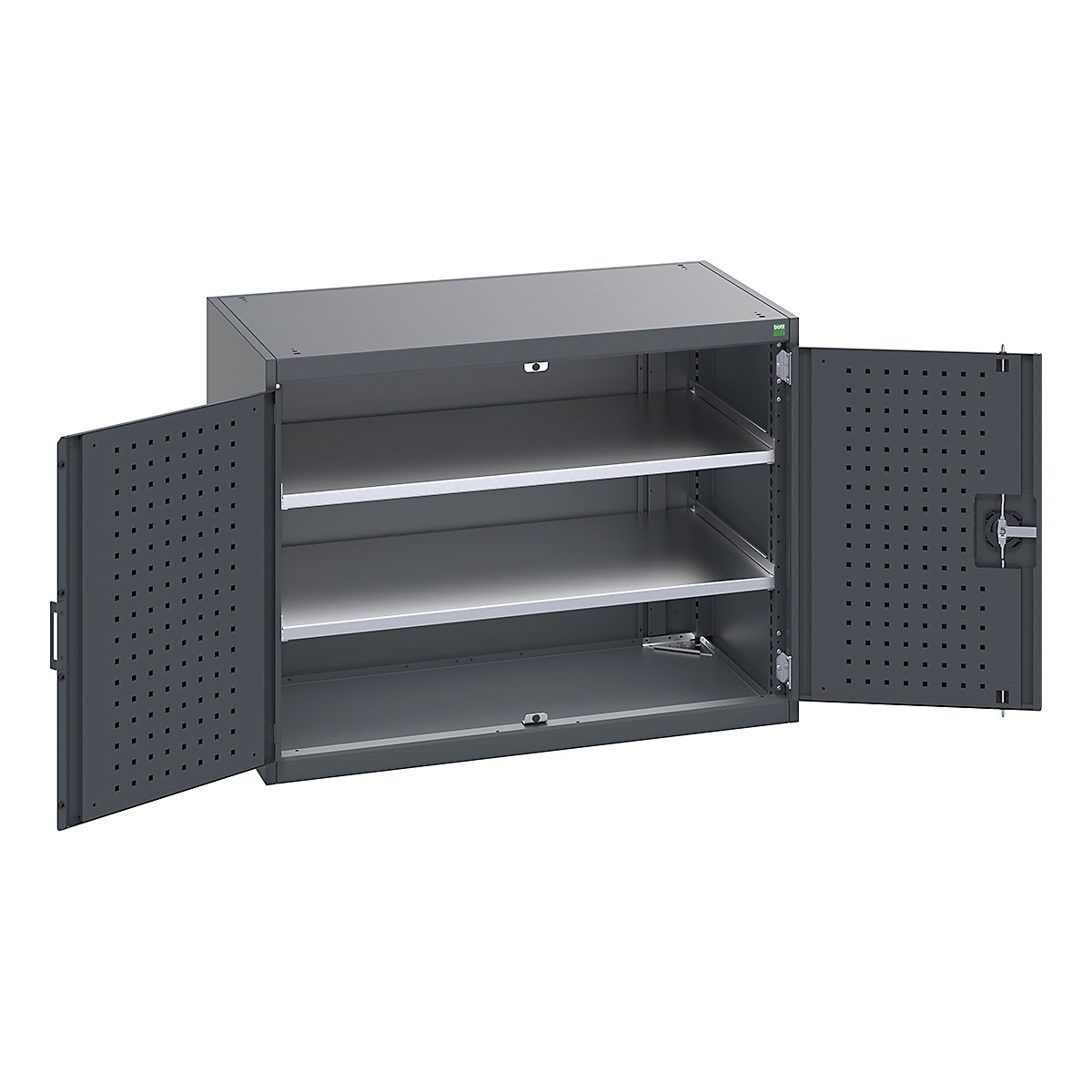 Bott Cubio Cupboard with Perfo Lined Doors