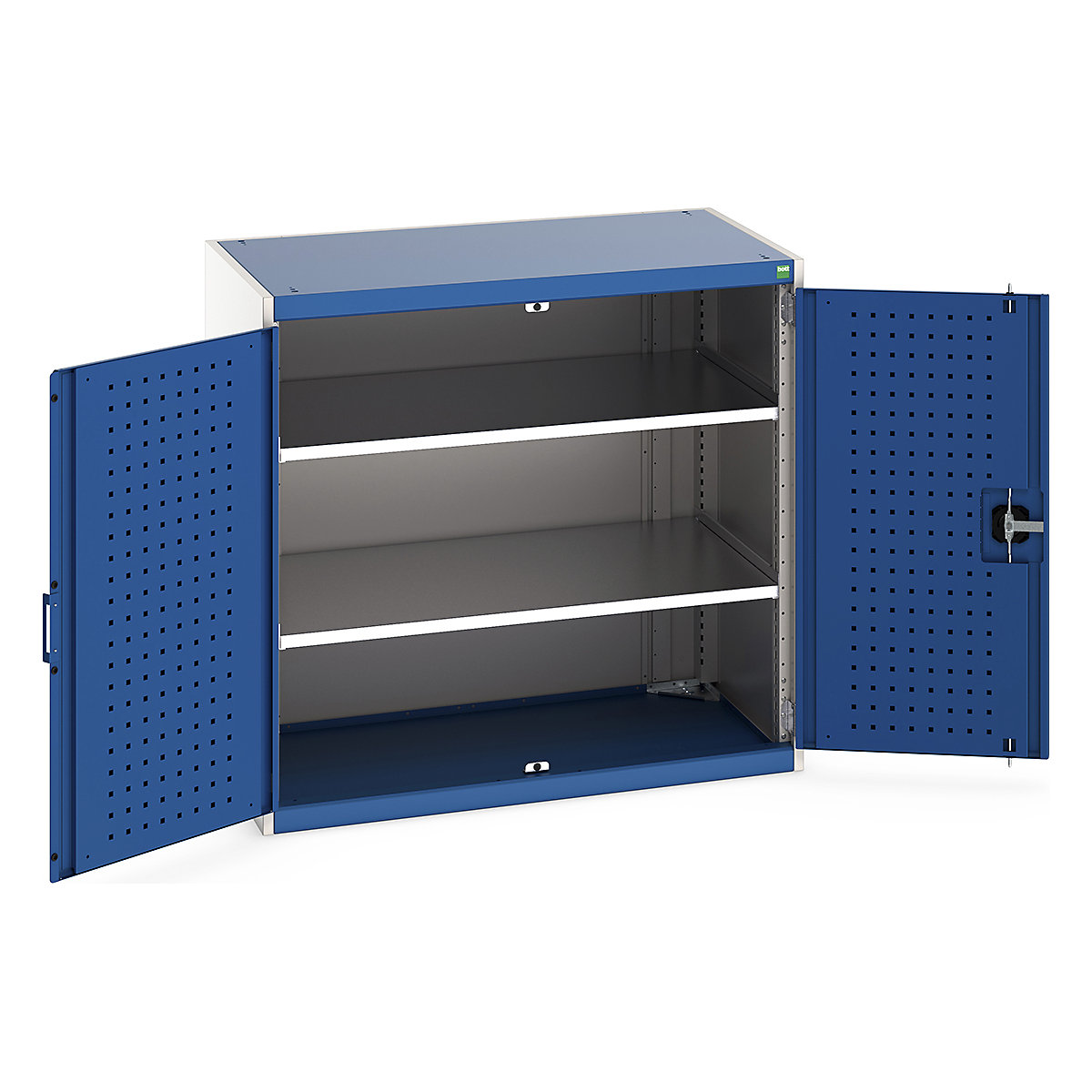 Bott Cubio Cupboard with Perfo Lined Doors