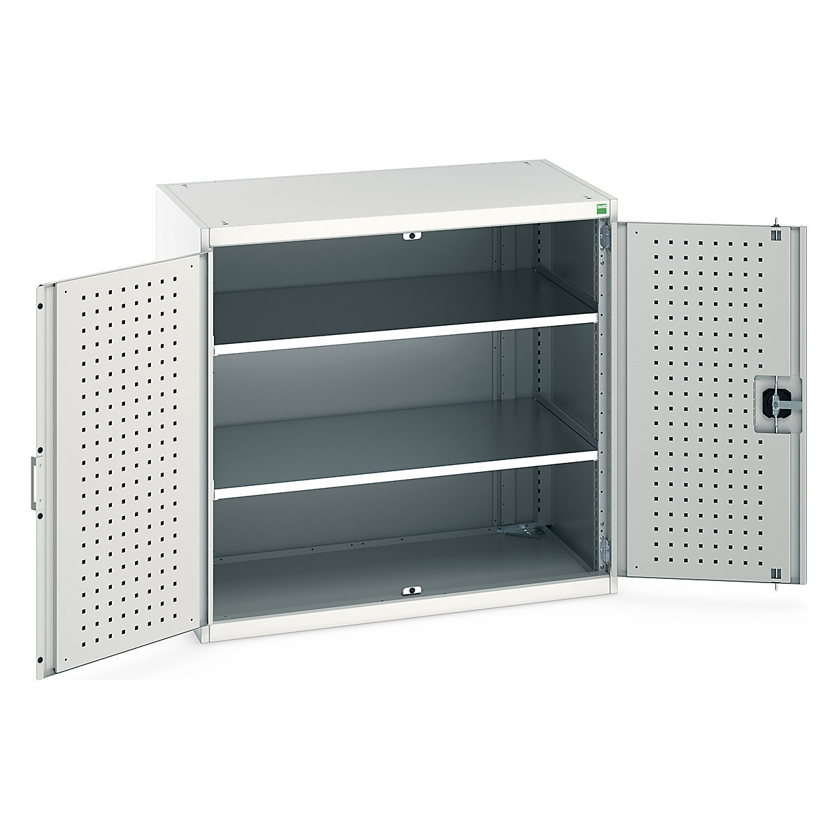 Bott Cubio Cupboard with Perfo Lined Doors