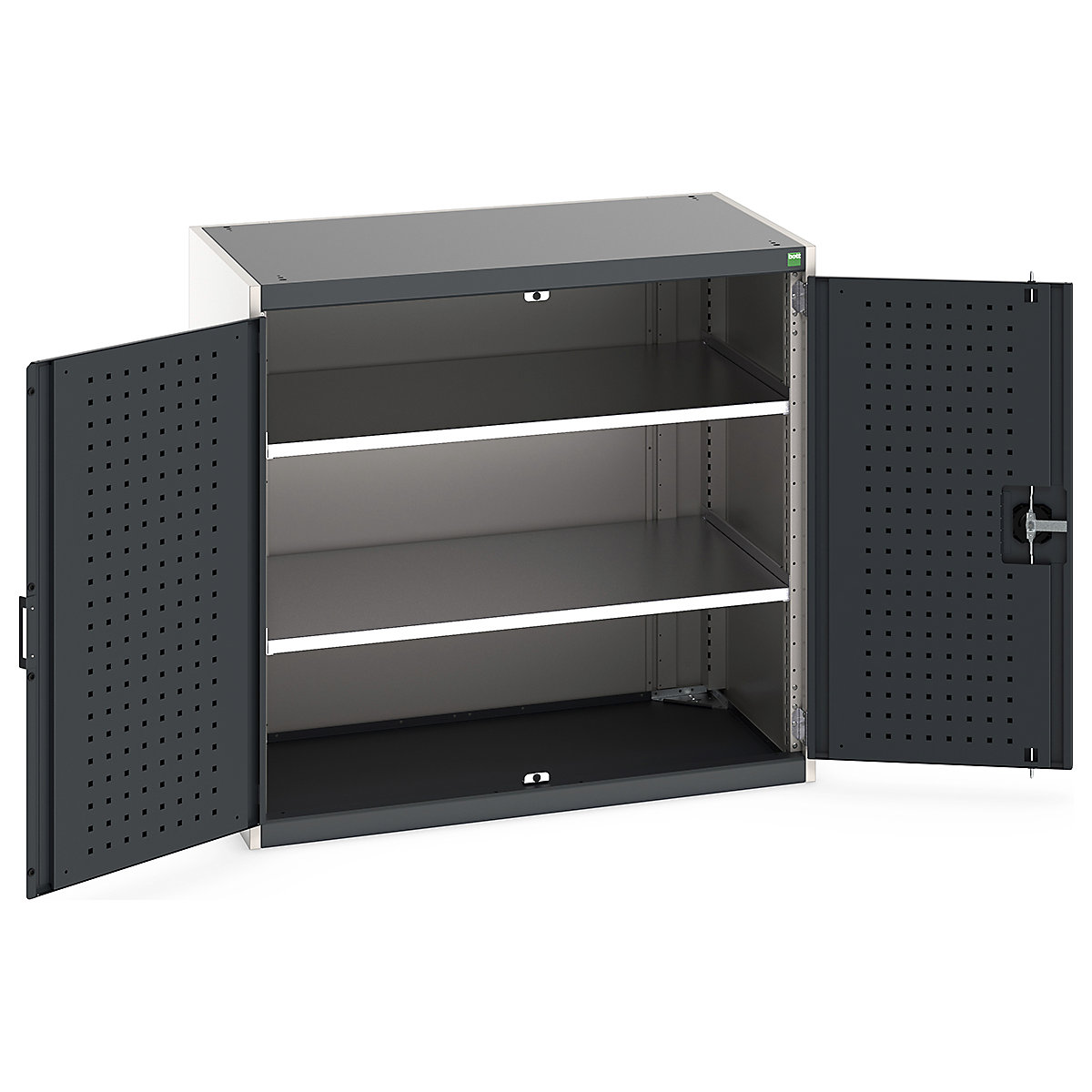 Bott Cubio Cupboard with Perfo Lined Doors