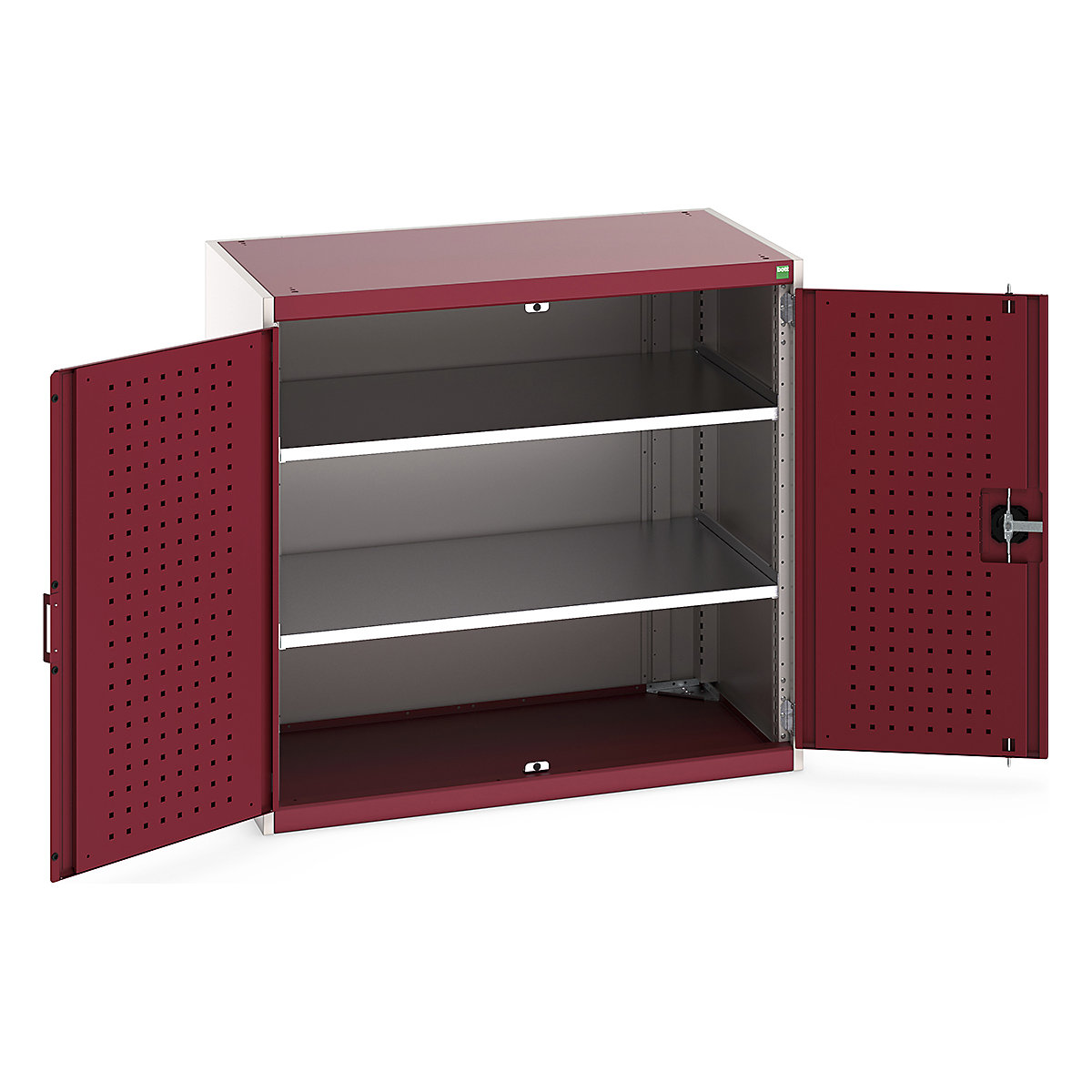 Bott Cubio Cupboard with Perfo Lined Doors