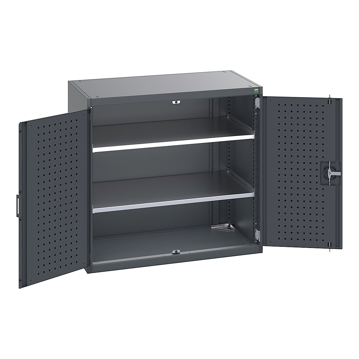 Bott Cubio Cupboard with Perfo Lined Doors