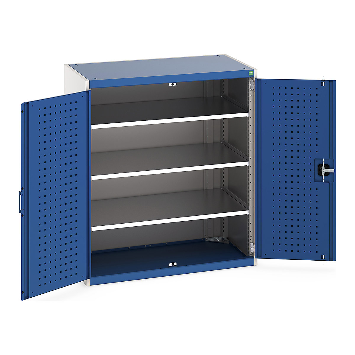 Bott Cubio Cupboard with Perfo Lined Doors
