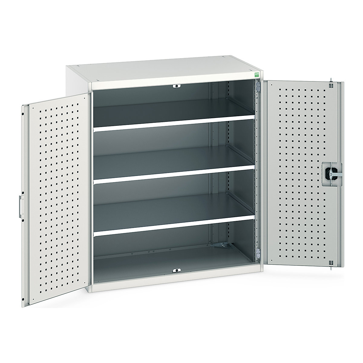 Bott Cubio Cupboard with Perfo Lined Doors