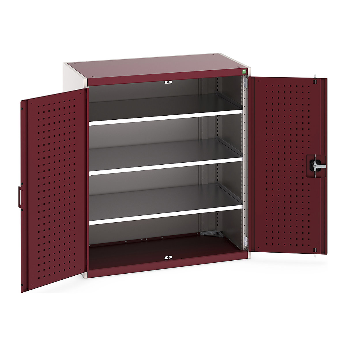 Bott Cubio Cupboard with Perfo Lined Doors