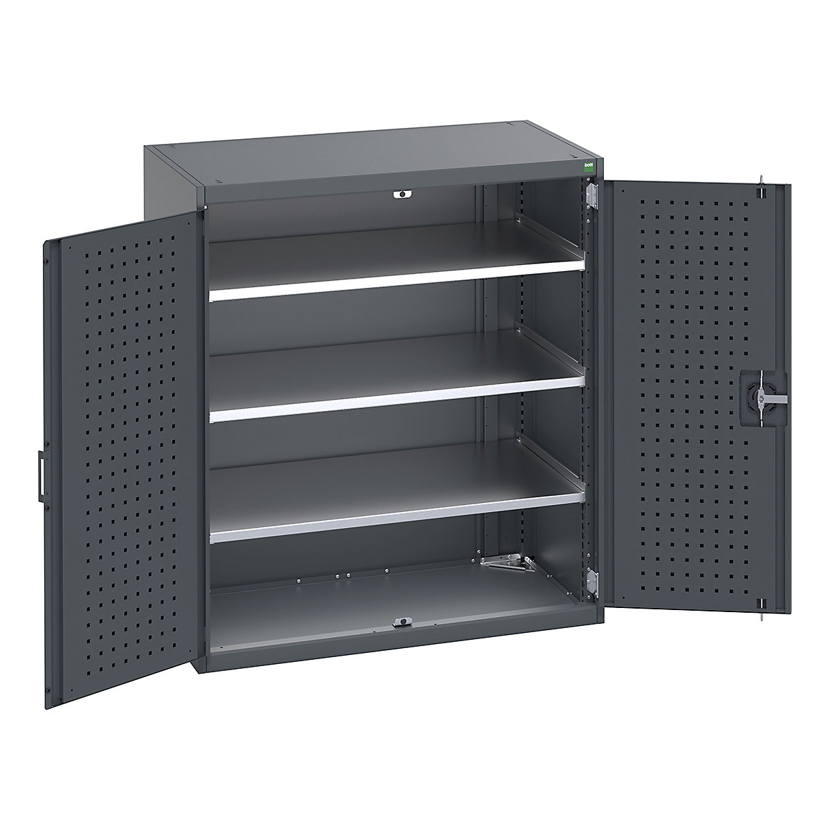 Bott Cubio Cupboard with Perfo Lined Doors