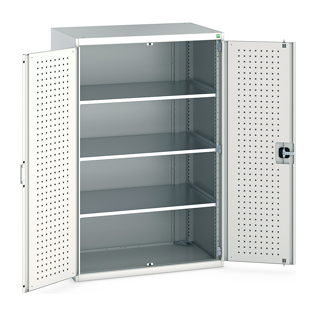 Bott Cubio Cupboard with Perfo Lined Doors