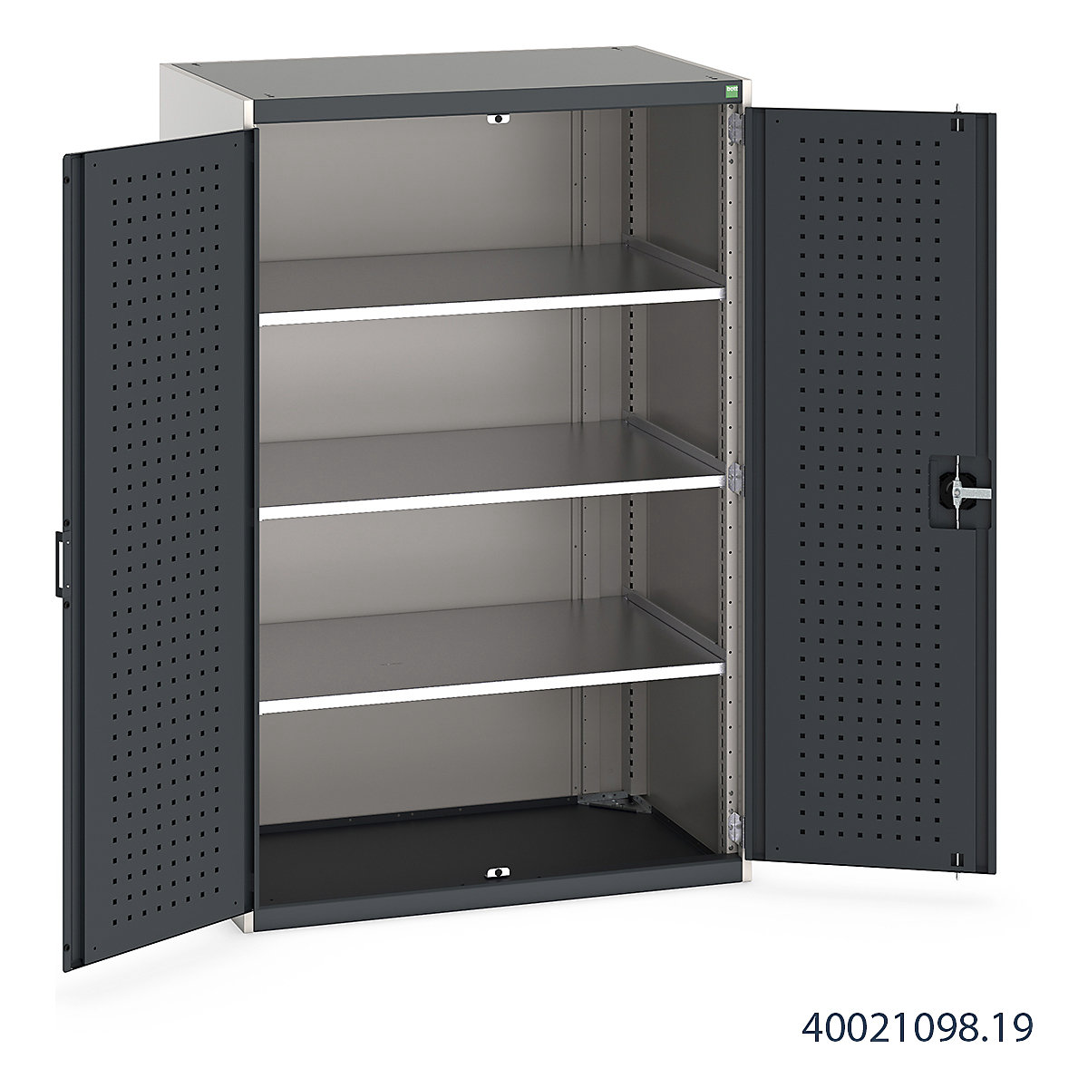 Bott Cubio Cupboard with Perfo Lined Doors (Product illustration 7)-6