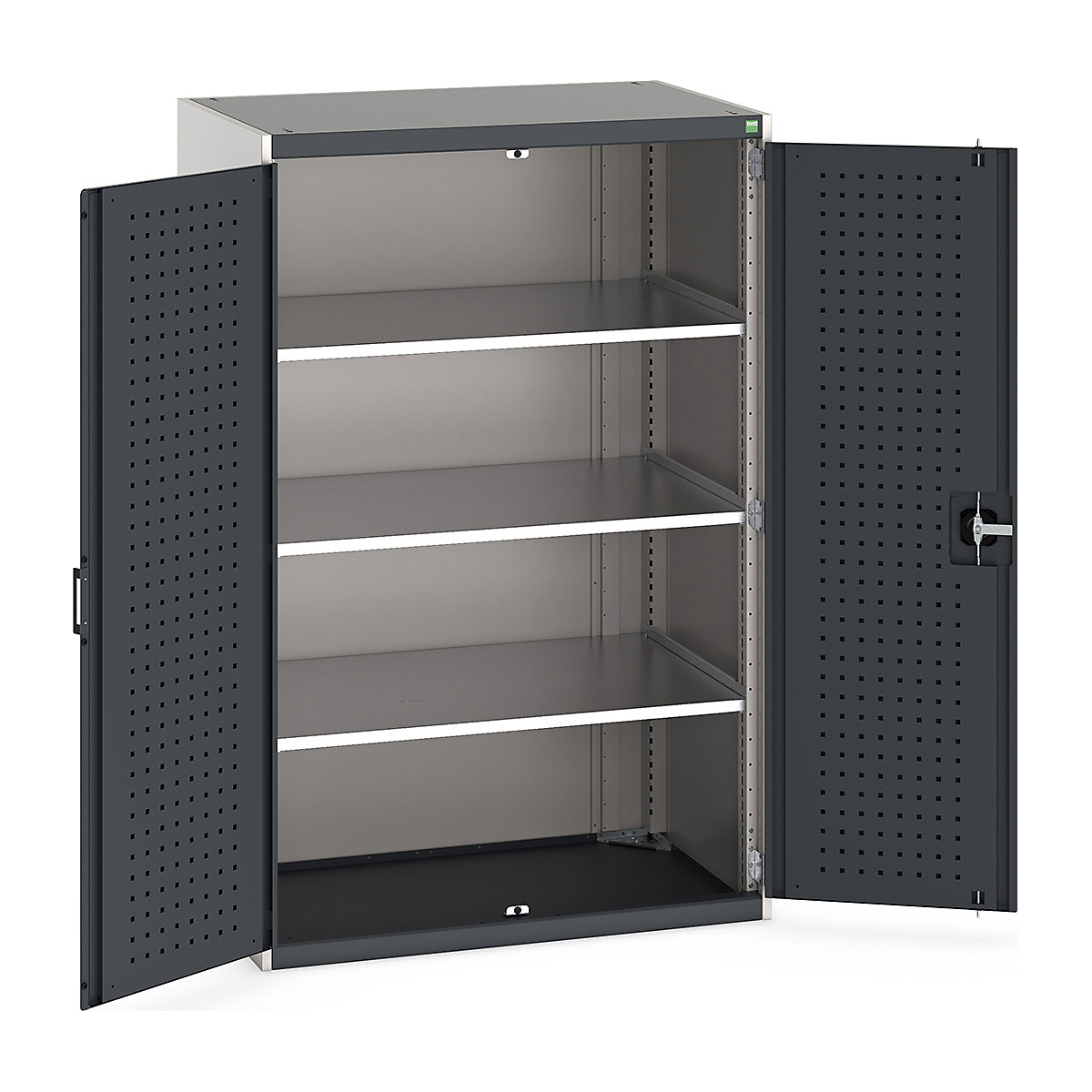 Bott Cubio Cupboard with Perfo Lined Doors