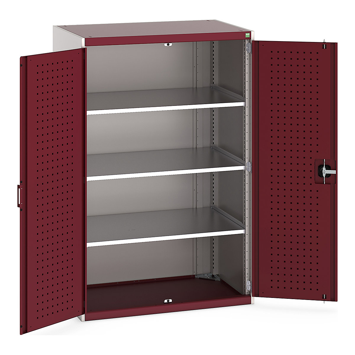 Bott Cubio Cupboard with Perfo Lined Doors