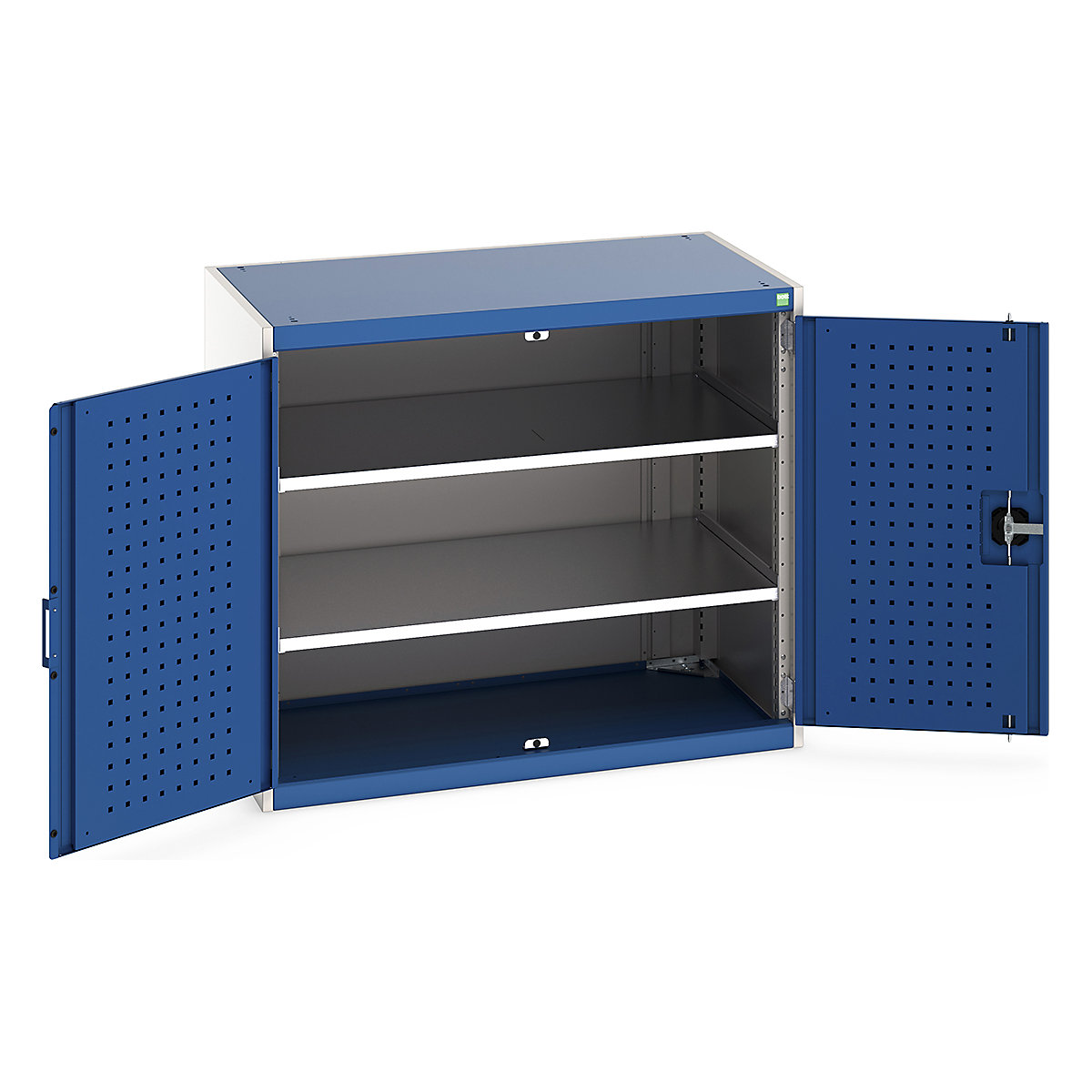 Bott Cubio Cupboard with Perfo Lined Doors