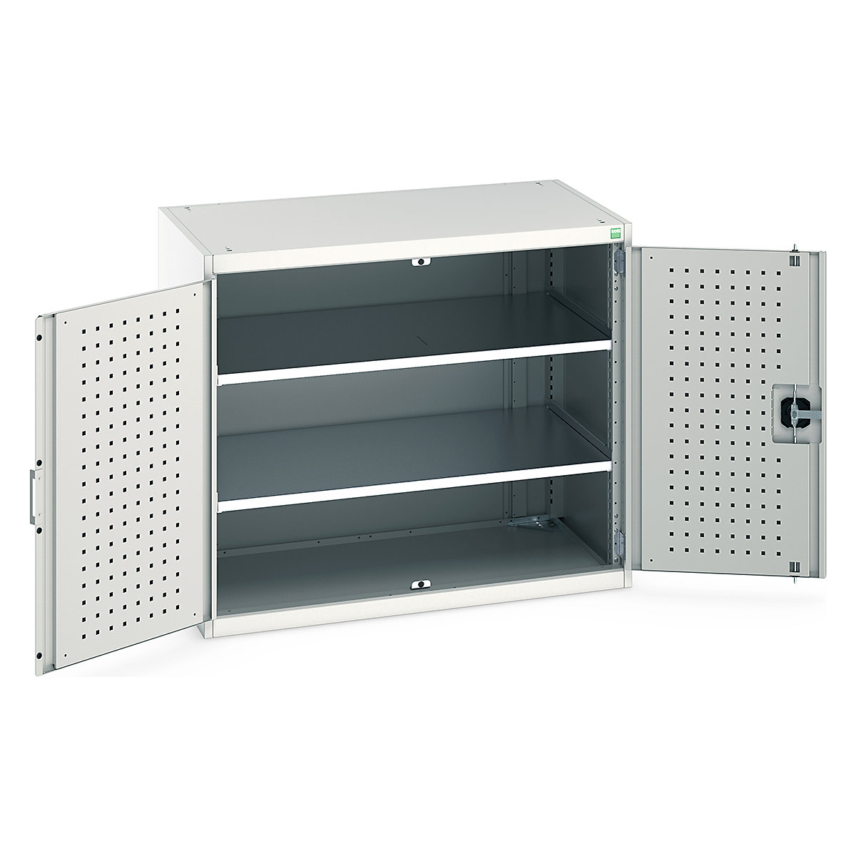 Bott Cubio Cupboard with Perfo Lined Doors