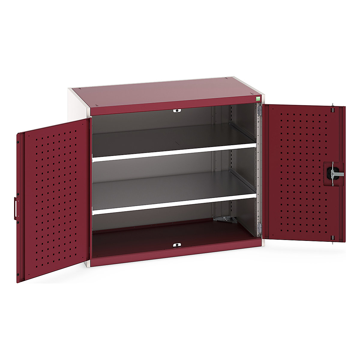 Bott Cubio Cupboard with Perfo Lined Doors