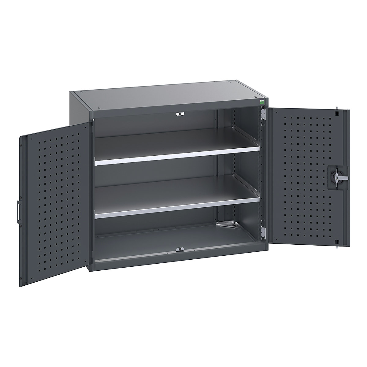 Bott Cubio Cupboard with Perfo Lined Doors