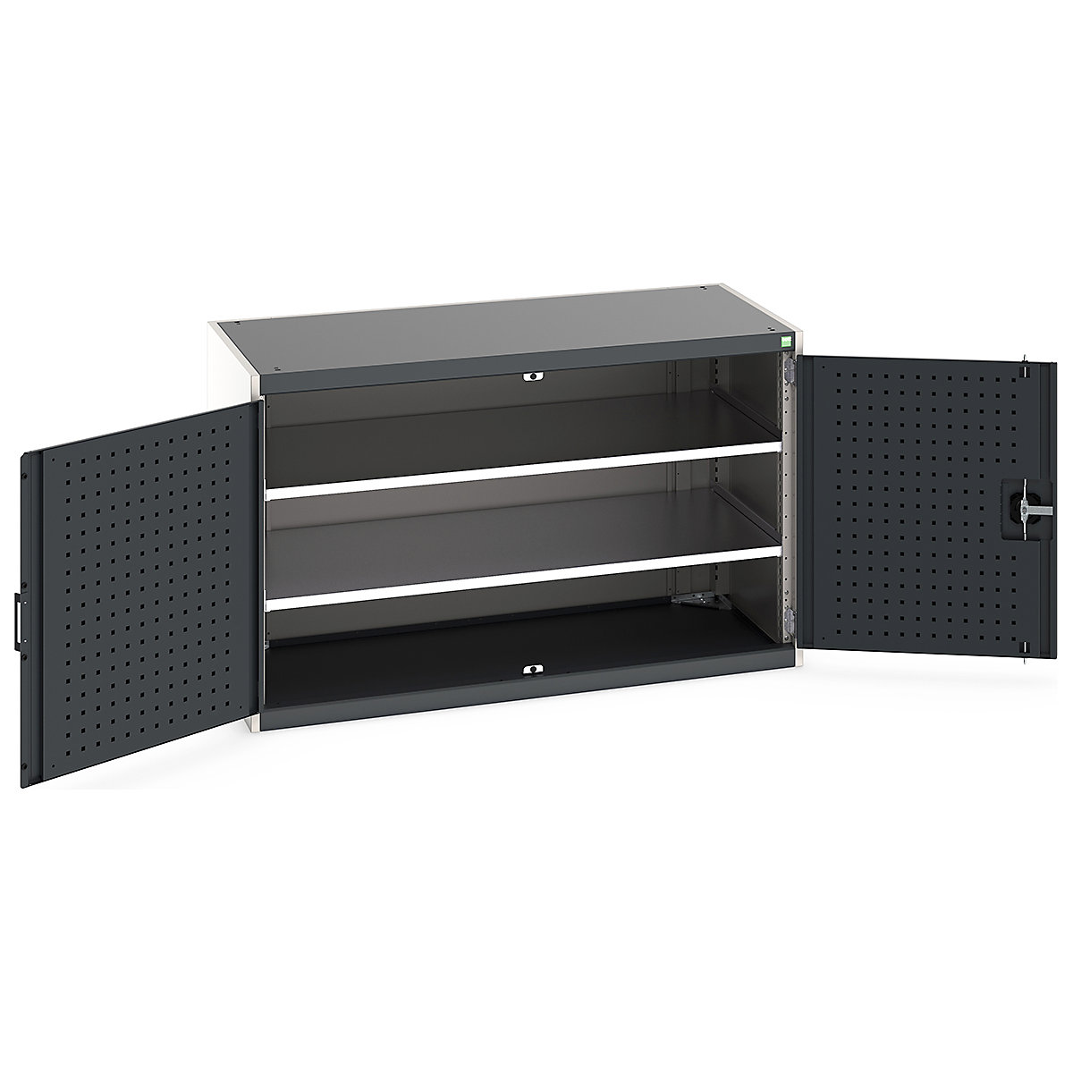 Bott Cubio Cupboard with Perfo Lined Doors