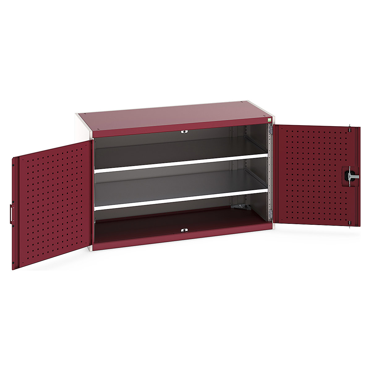 Bott Cubio Cupboard with Perfo Lined Doors