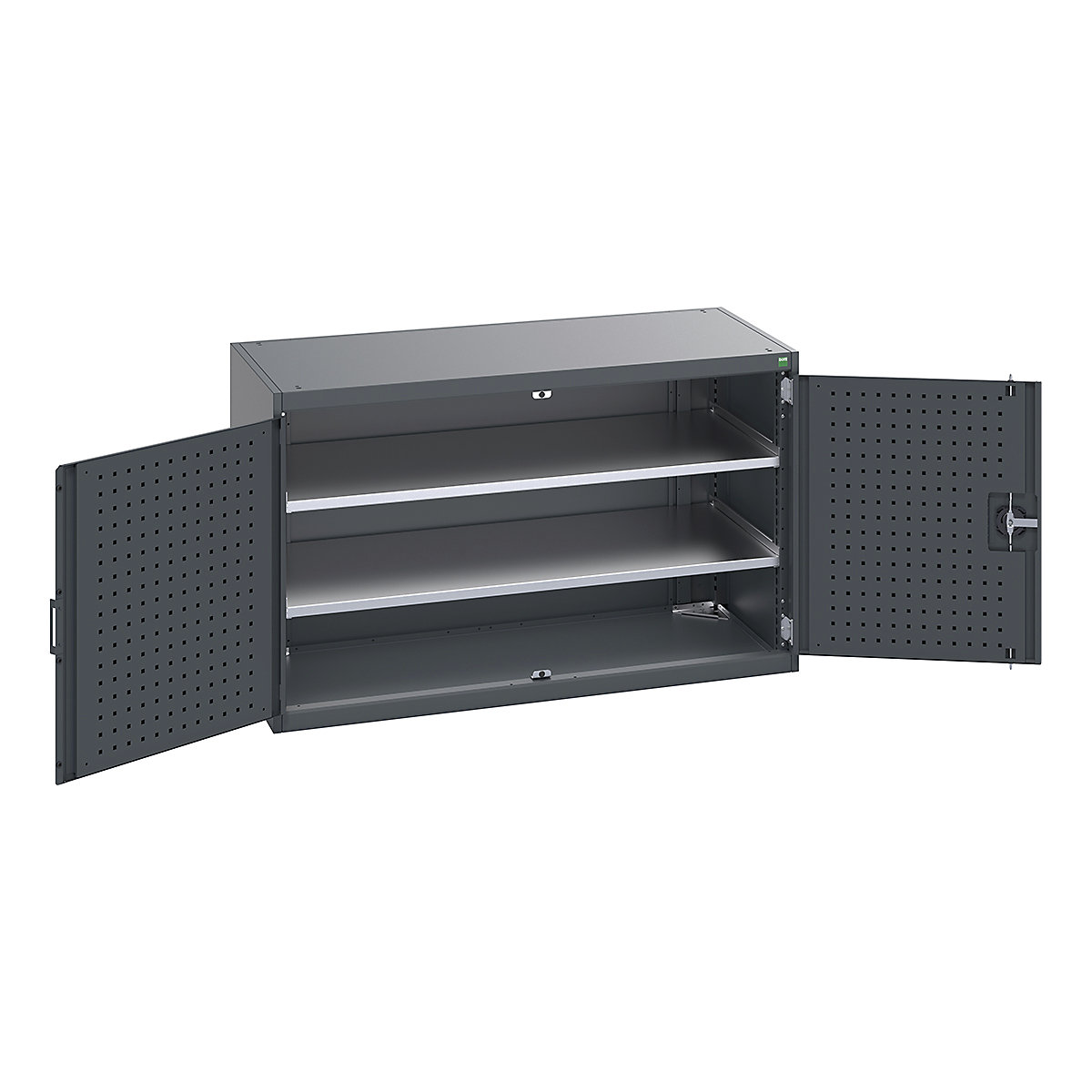 Bott Cubio Cupboard with Perfo Lined Doors