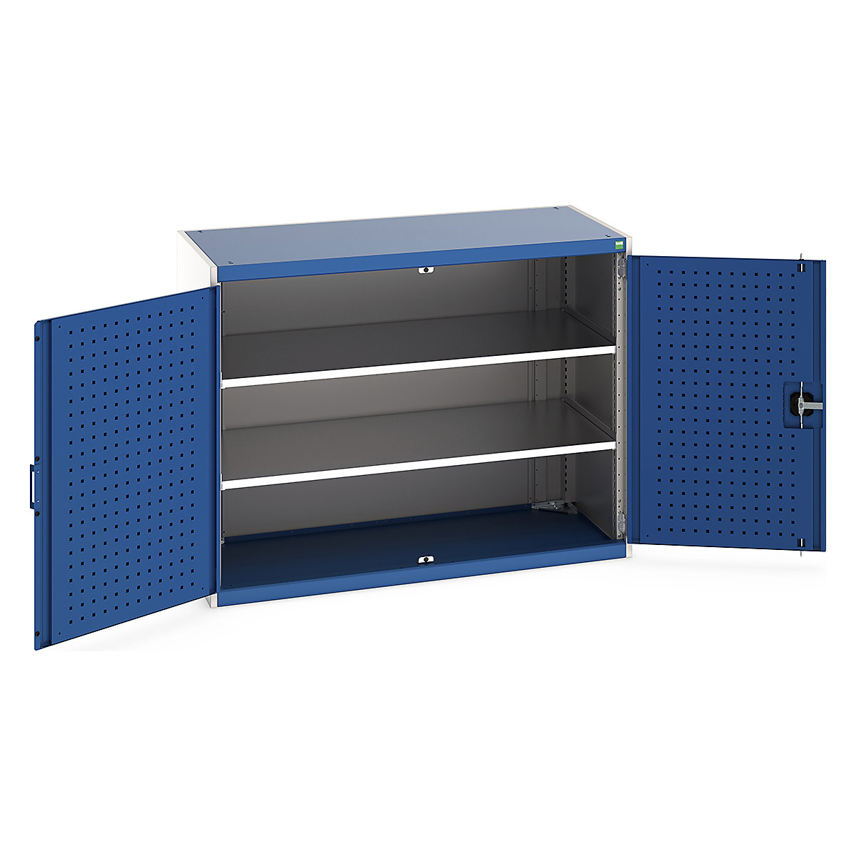 Bott Cubio Cupboard with Perfo Lined Doors