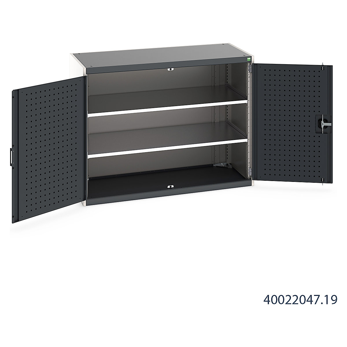 Bott Cubio Cupboard with Perfo Lined Doors (Product illustration 6)-5