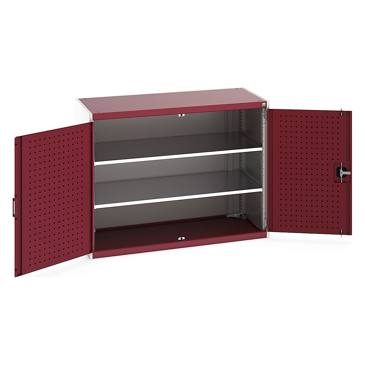 Bott Cubio Cupboard with Perfo Lined Doors