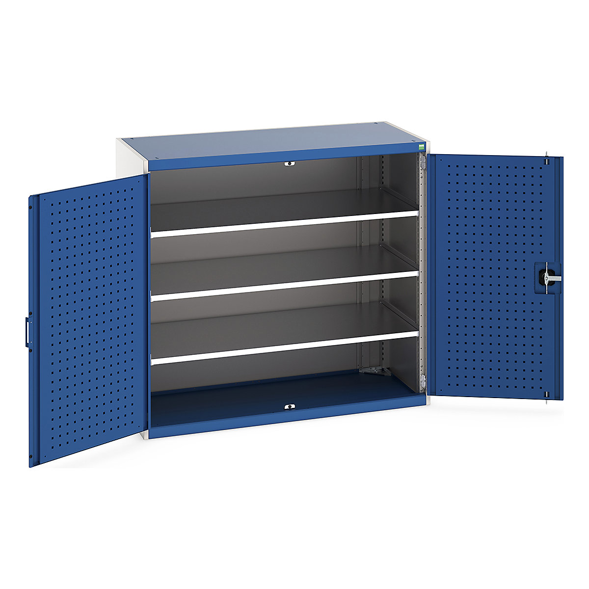 Bott Cubio Cupboard with Perfo Lined Doors