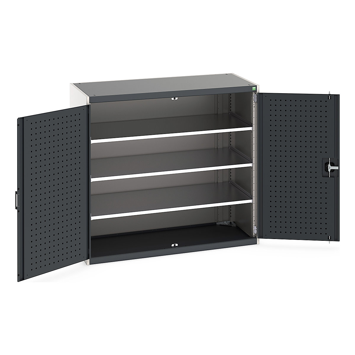 Bott Cubio Cupboard with Perfo Lined Doors