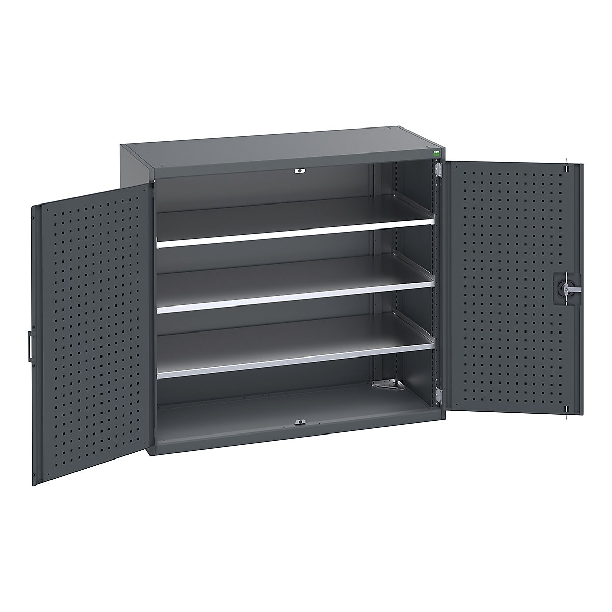 Bott Cubio Cupboard with Perfo Lined Doors