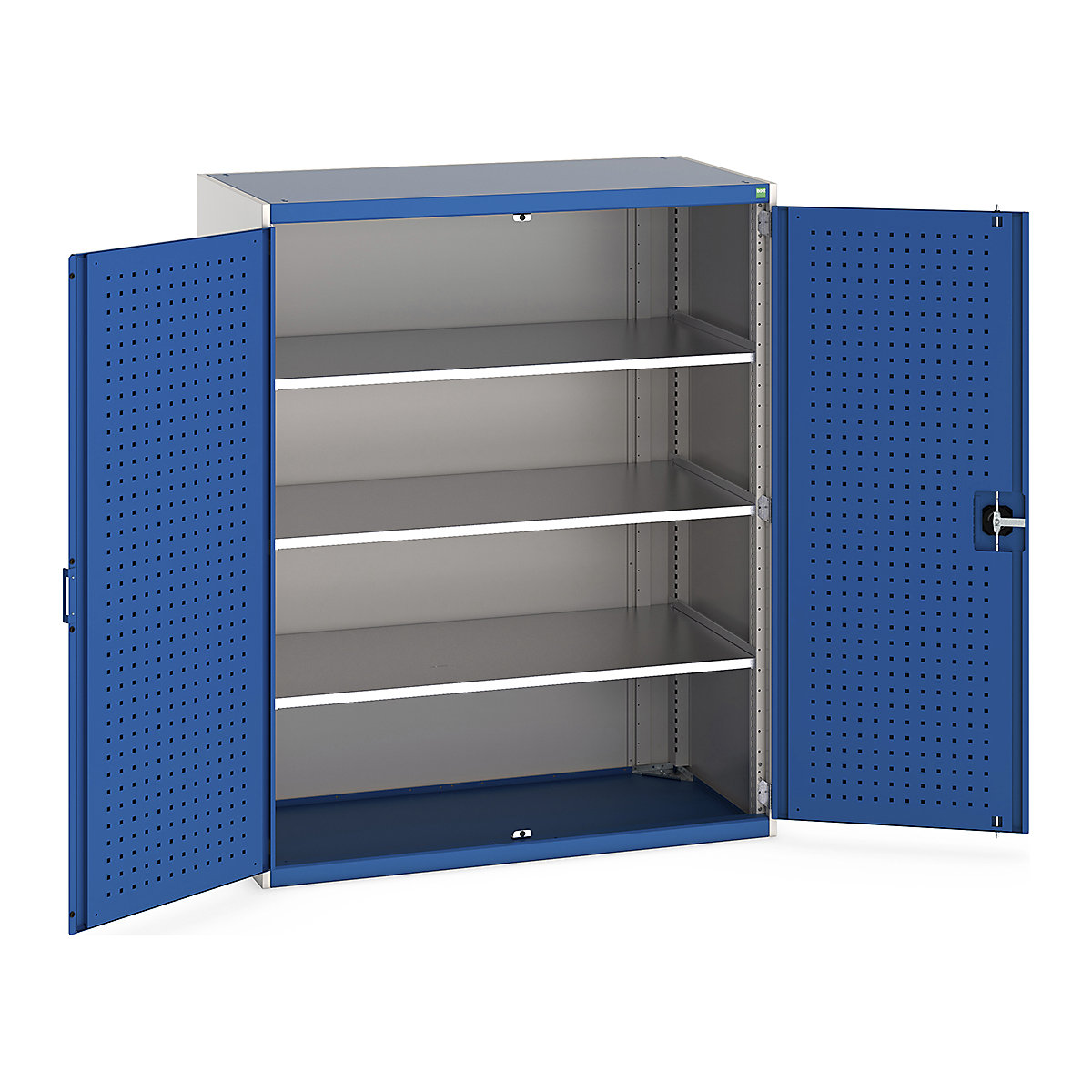 Bott Cubio Cupboard with Perfo Lined Doors