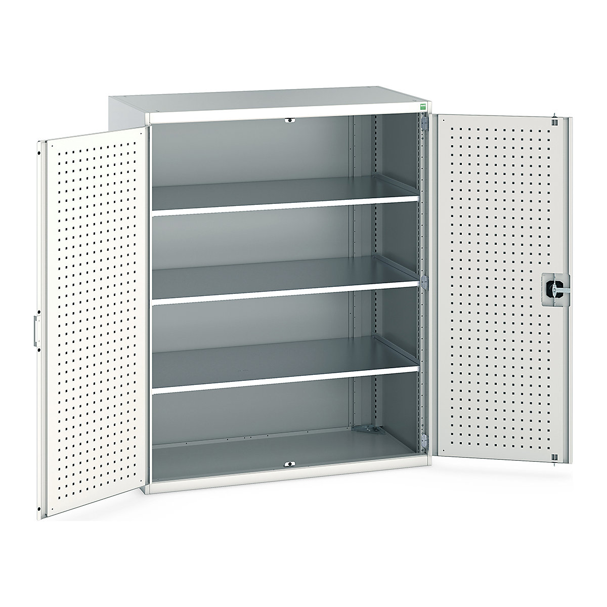 Bott Cubio Cupboard with Perfo Lined Doors