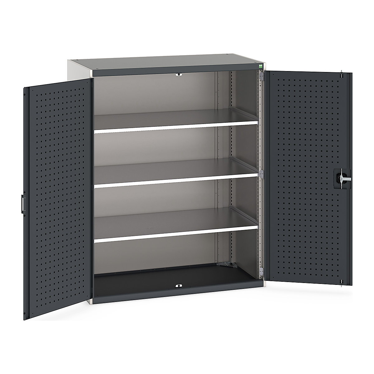 Bott Cubio Cupboard with Perfo Lined Doors