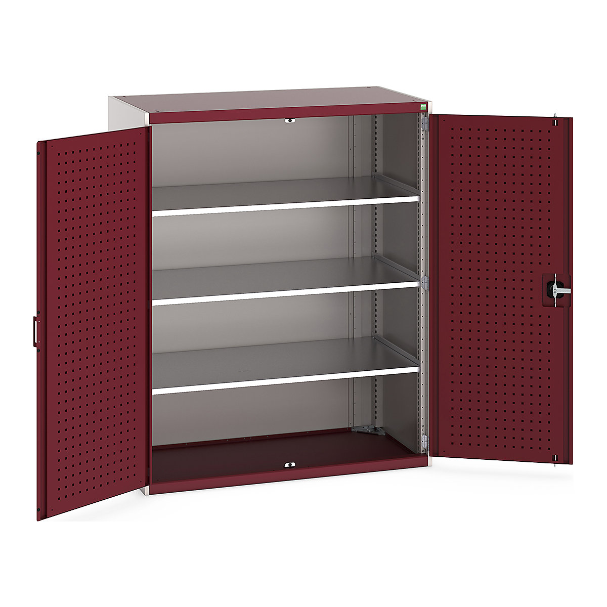 Bott Cubio Cupboard with Perfo Lined Doors