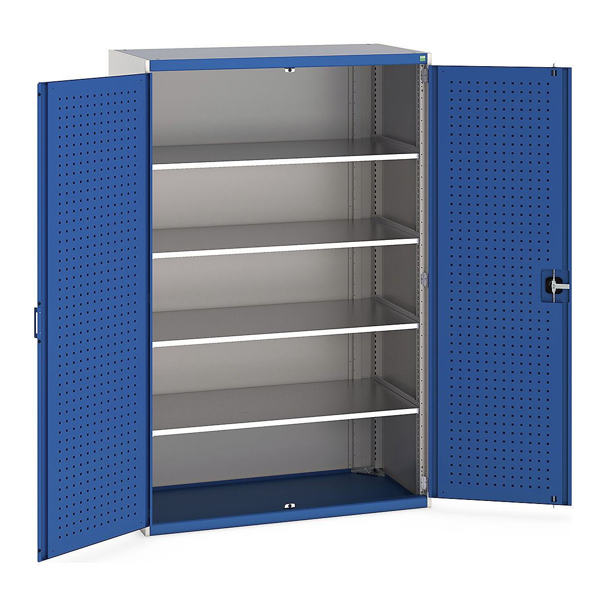 Bott Cubio Cupboard with Perfo Lined Doors