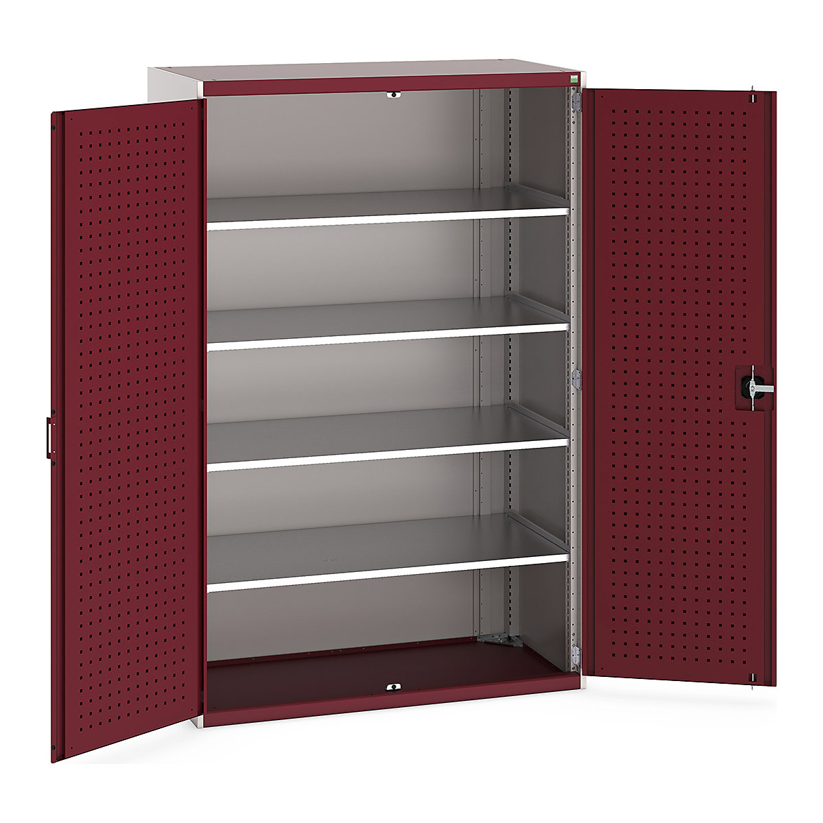 Bott Cubio Cupboard with Perfo Lined Doors