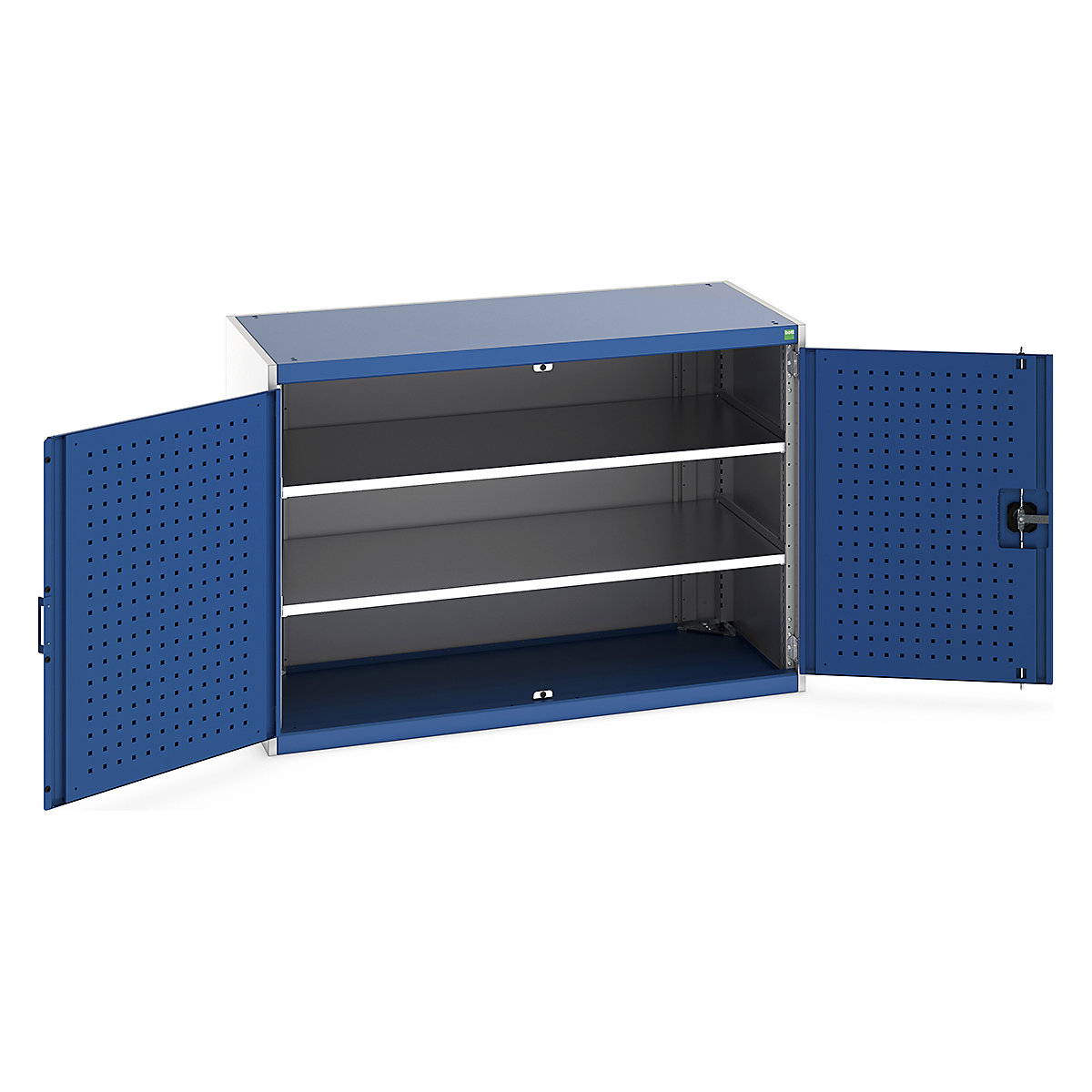 Bott Cubio Cupboard with Perfo Lined Doors