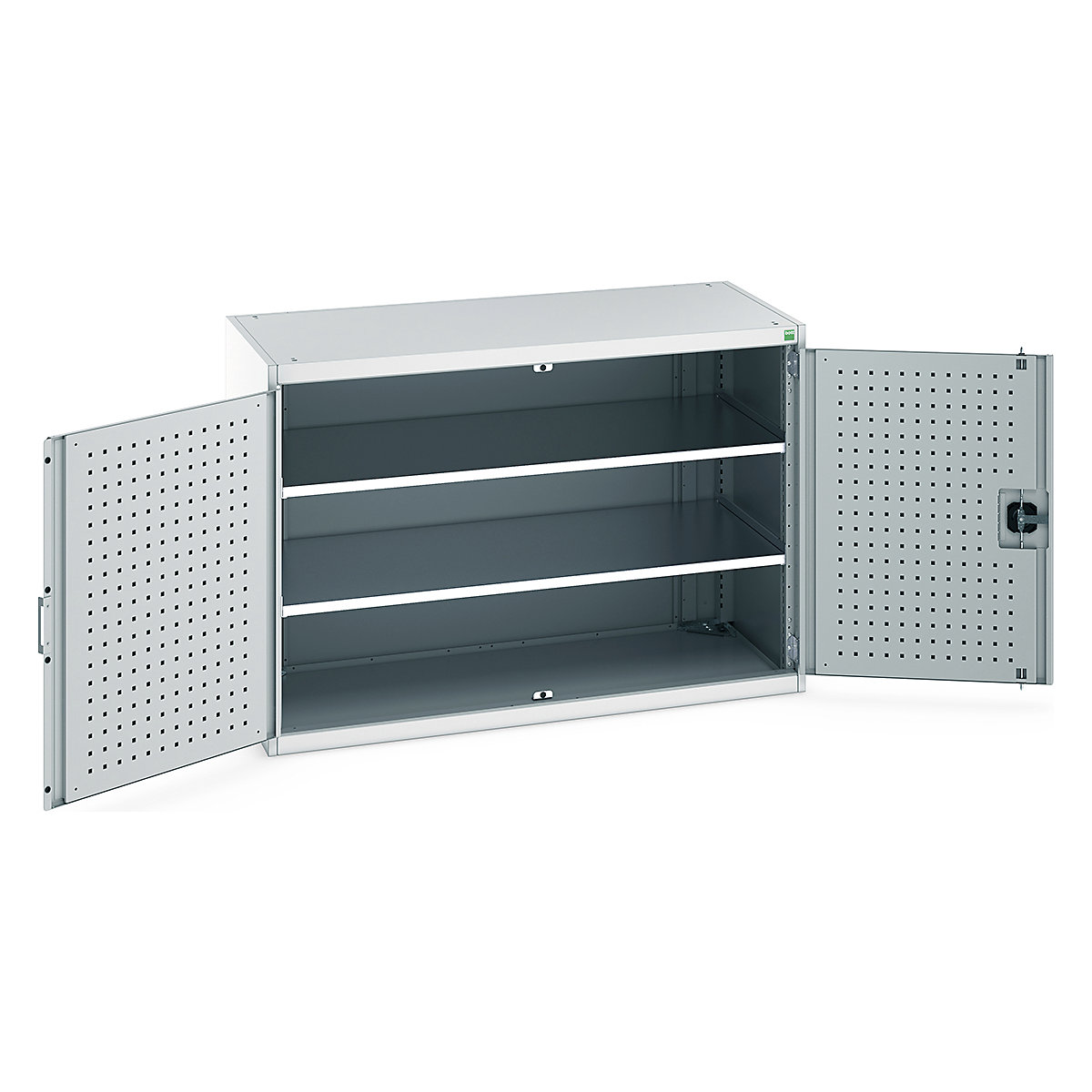 Bott Cubio Cupboard with Perfo Lined Doors